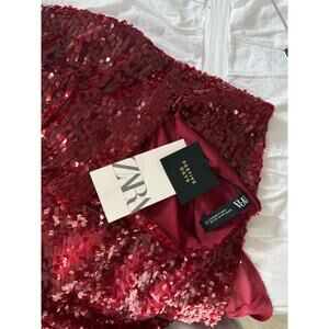 sequin zara midi/maxi skirt | sz medium